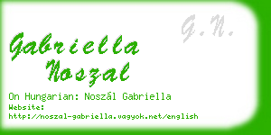gabriella noszal business card